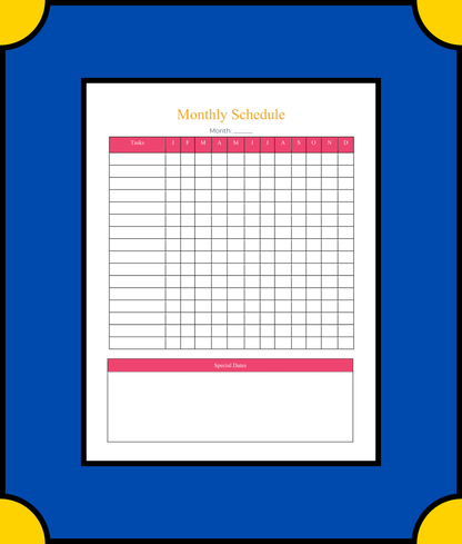 Free Monthly To Do List Planner Template - Stay Organized and Productive