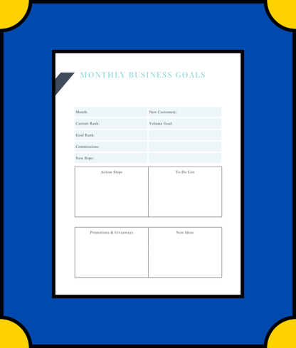 Free Direct Sales Business Planner Template - Grow Your Direct Sales Business