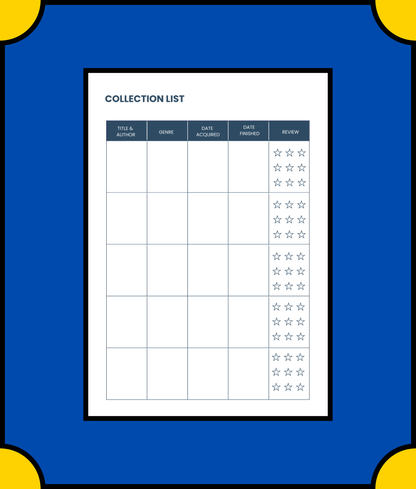 Free Editable Book Planner - Customize Your Reading Experience