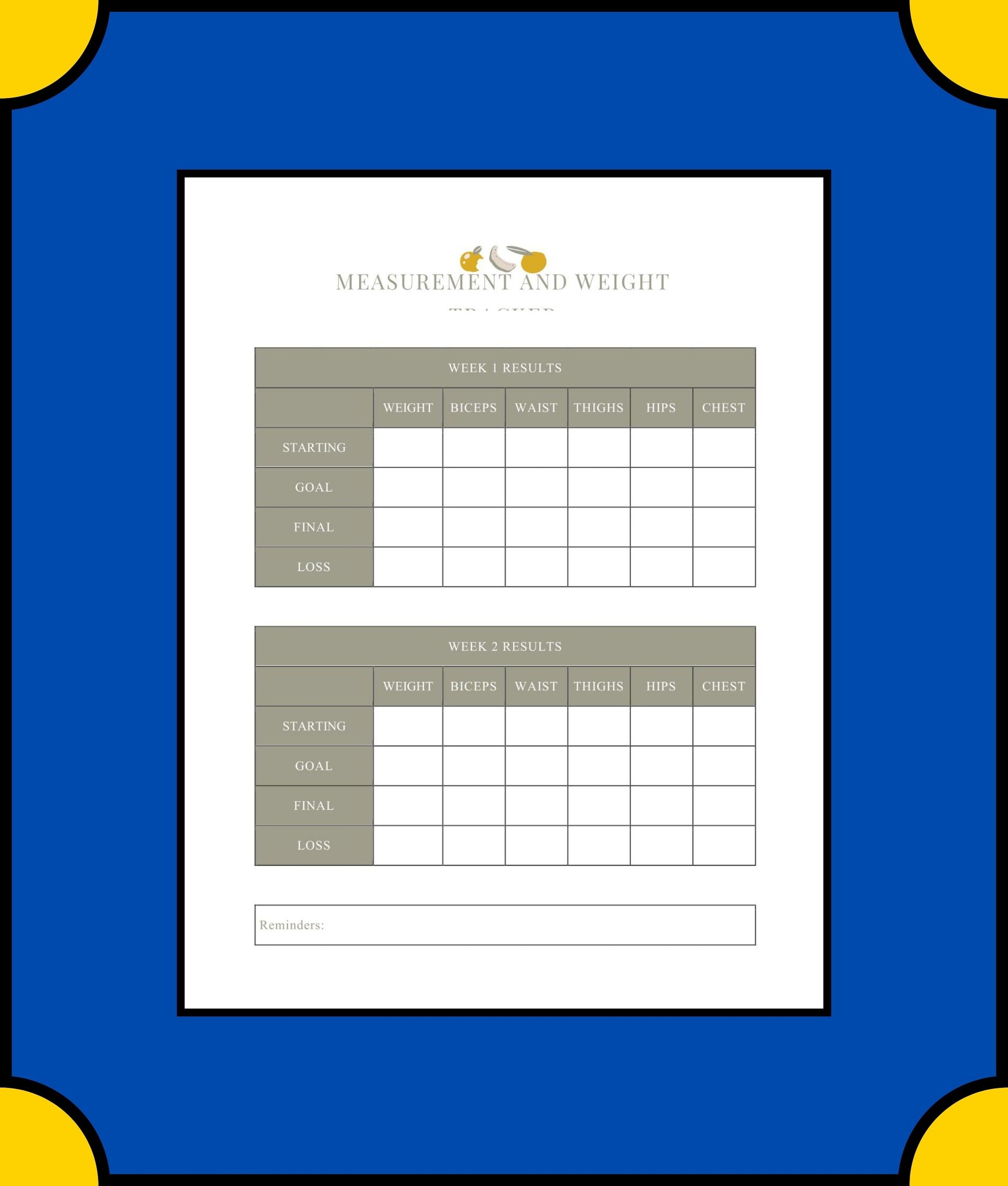 Free Diet Meal Planner Template - Plan Your Healthy Meals with Ease