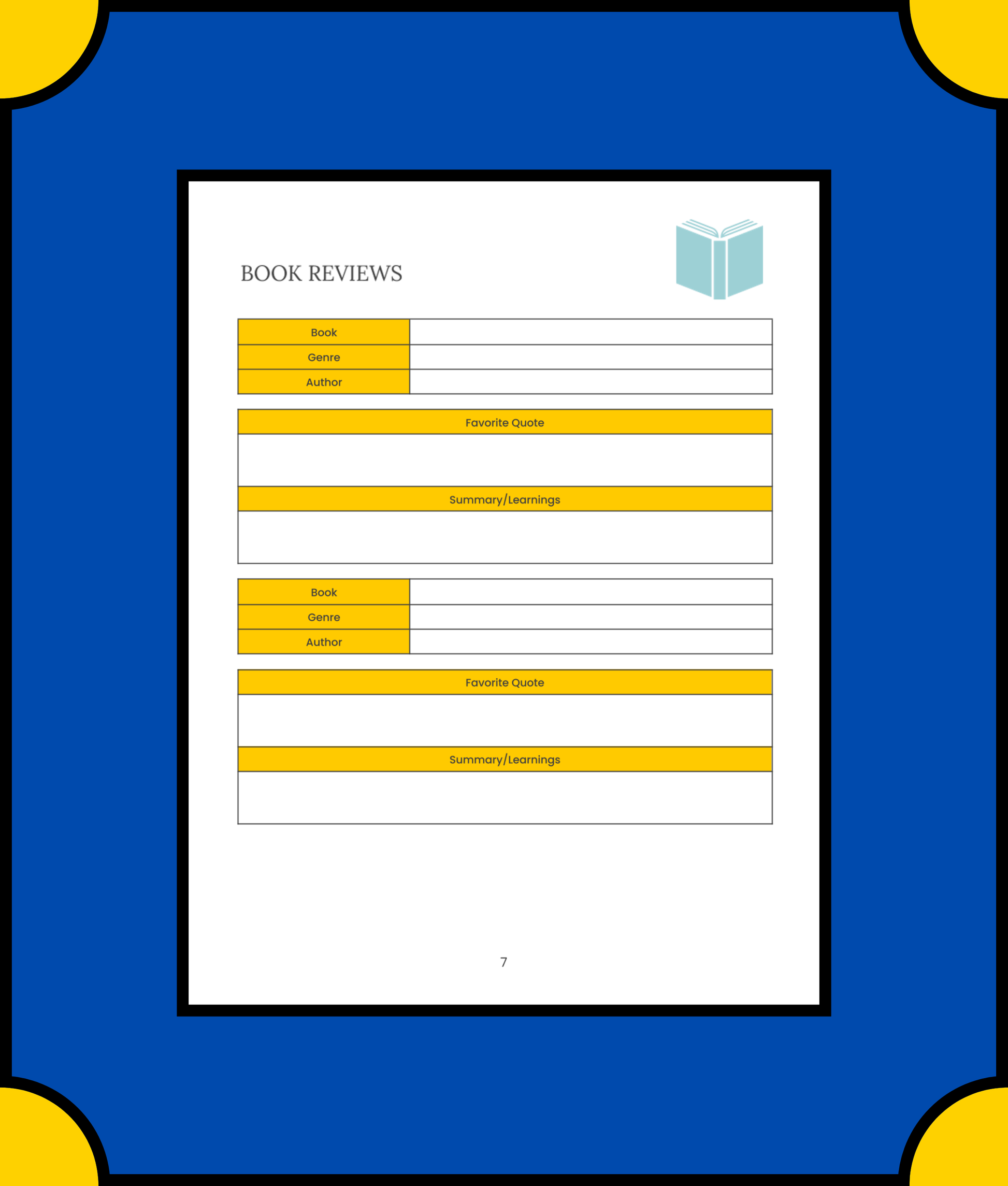 Free Non Fiction Book Planner Template - Dive Deeper into Knowledge