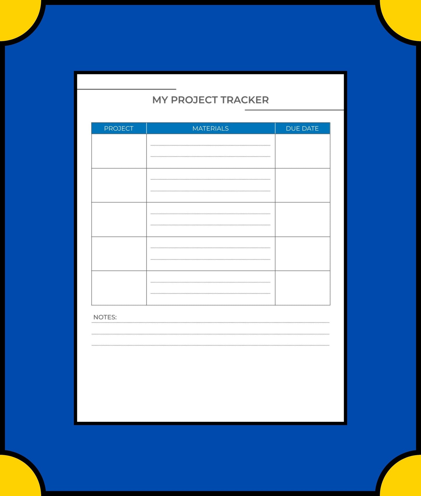 Free Middle School Student Planner Template