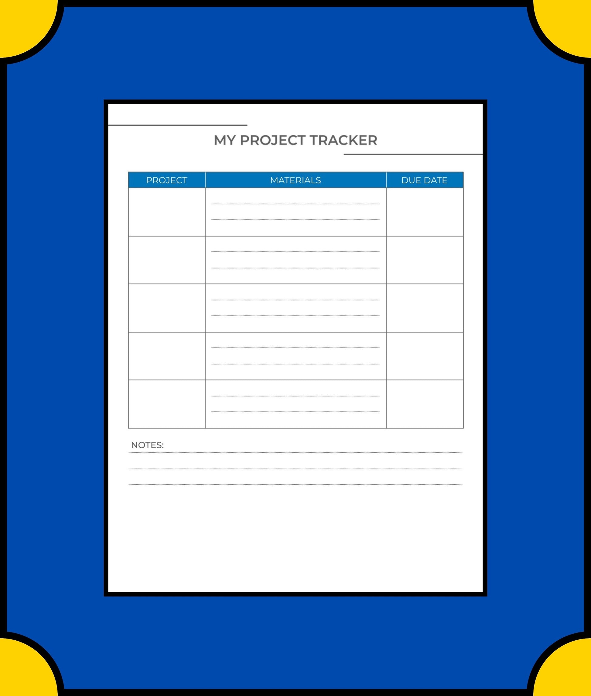 Free Middle School Student Planner Template