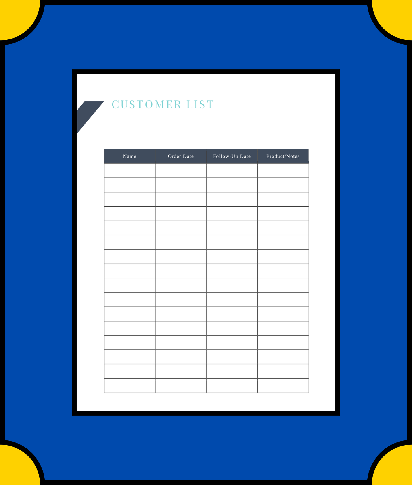 Free Direct Sales Business Planner Template - Grow Your Direct Sales Business