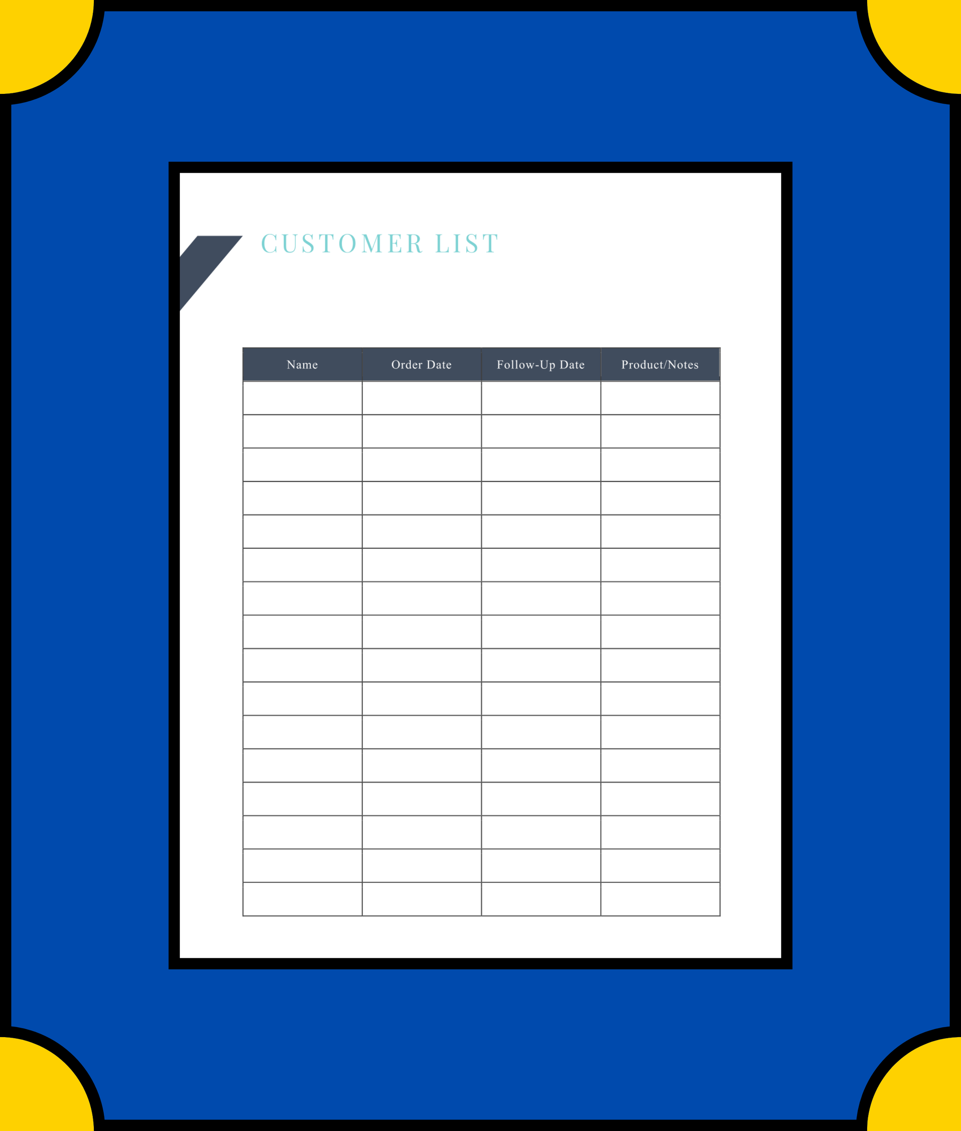 Free Direct Sales Business Planner Template - Grow Your Direct Sales Business