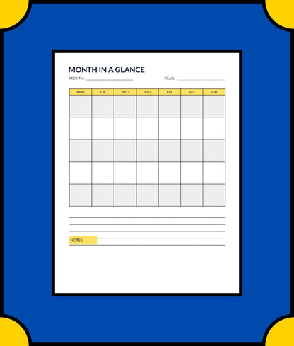 Free Student Academic Planner Template