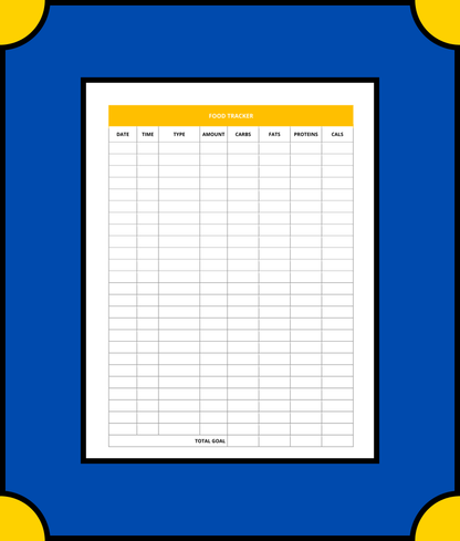 Free Monthly Diet Planner Template - Plan Your Healthy Eating for a Month