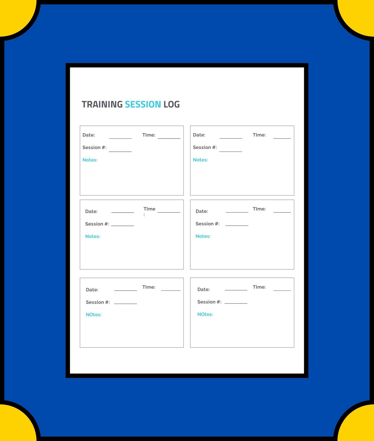 Free Sample Dog Training Planner Template