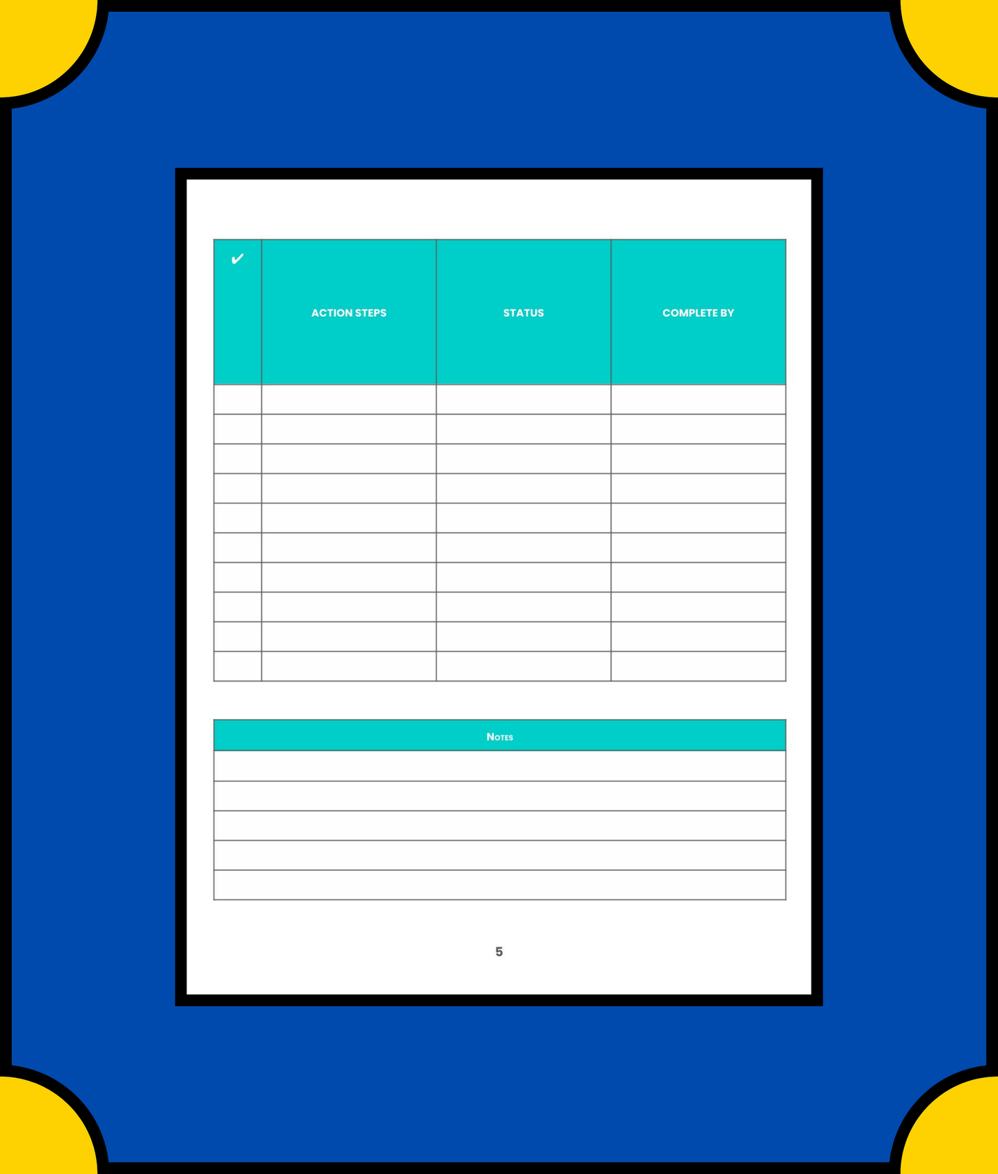 Free Digital Health Planner Template