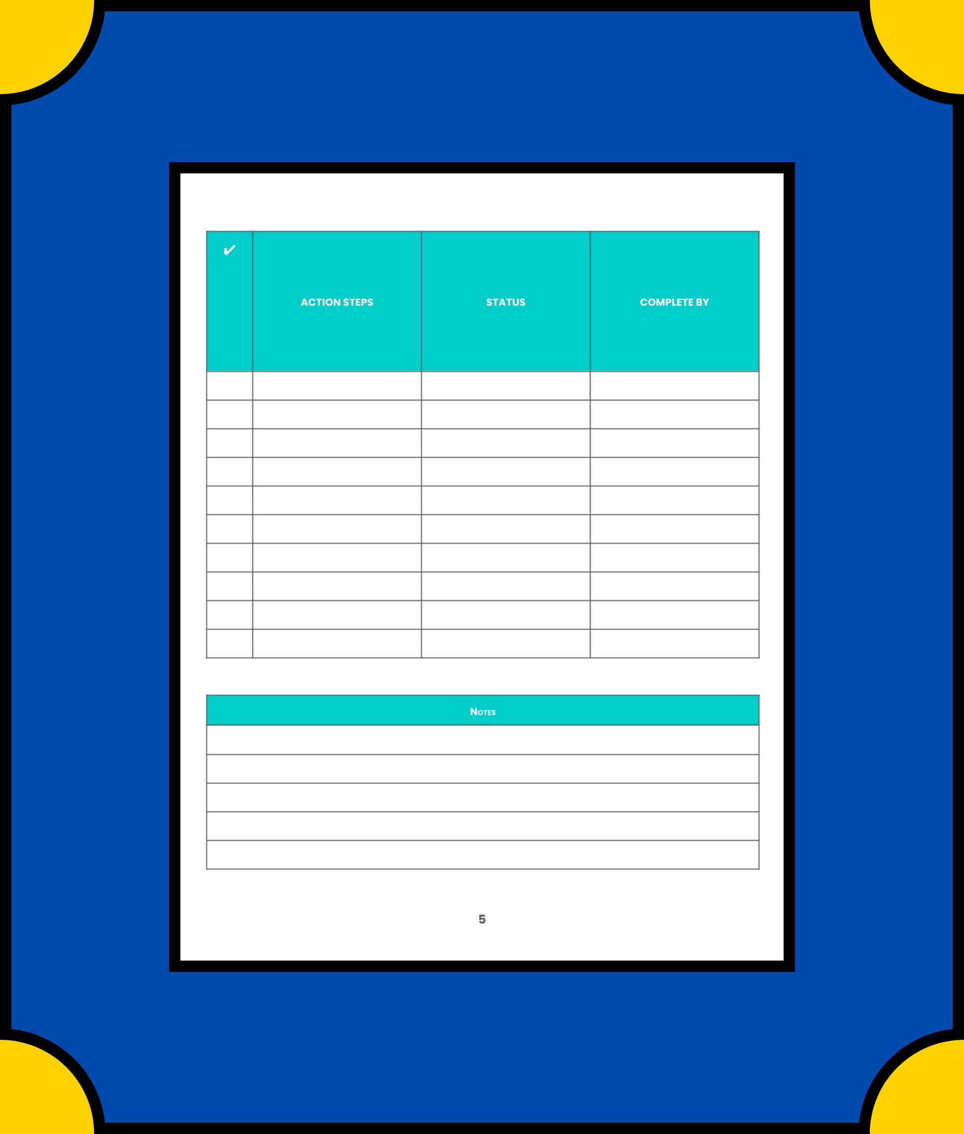 Free Digital Health Planner Template