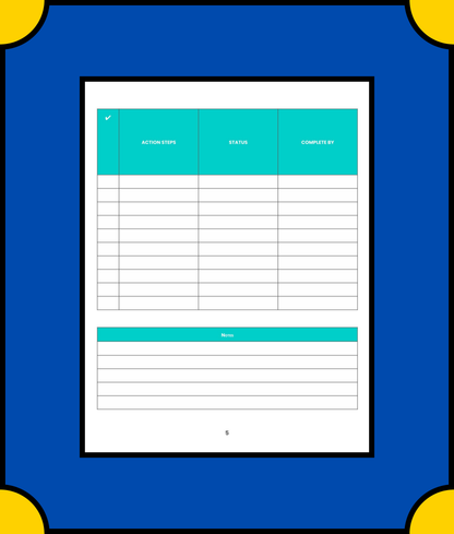 Free Digital Health Planner Template