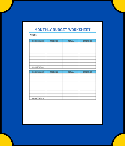 Free Household Budget Planner Template - Manage Your Home Finances