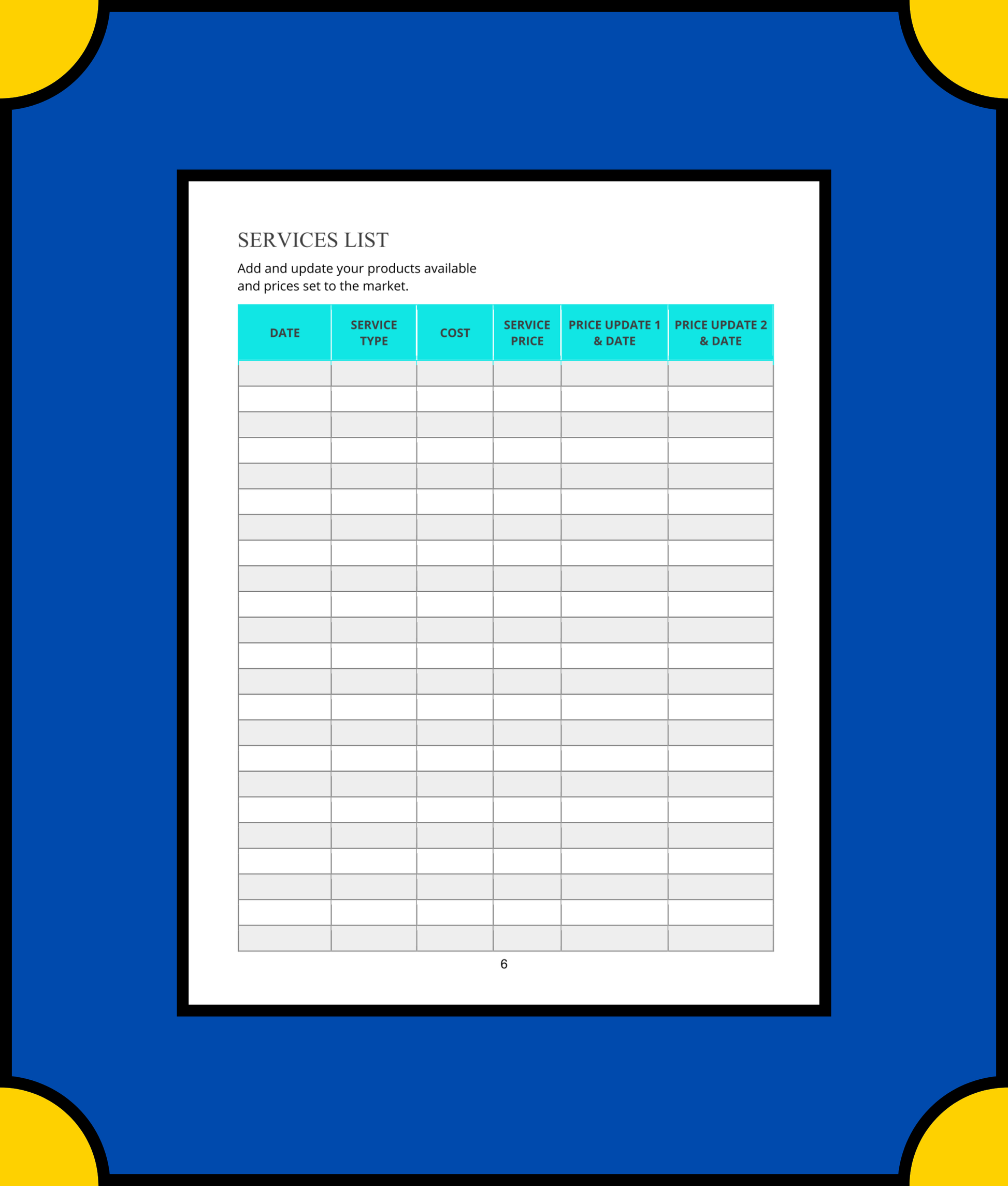 Free Virtual Assistant Business Planner Template - Plan Your Virtual Assistant Success