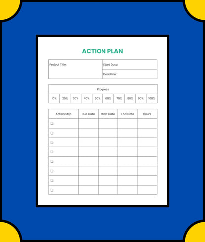 Free Project School Planner Template