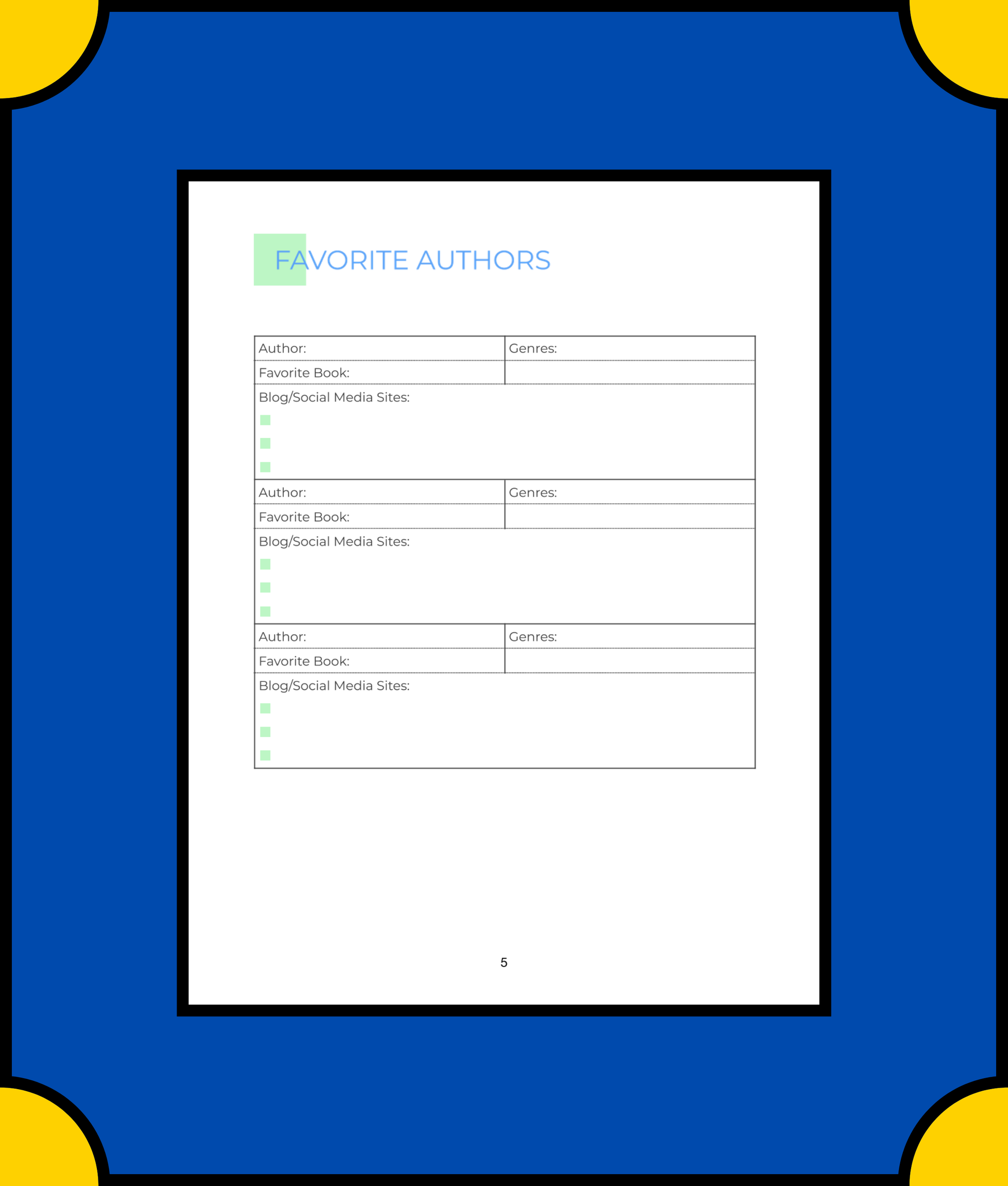 Free Digital Book Planner Template - Organize Your Reading Digitally