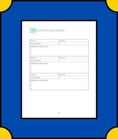 Free Digital Book Planner Template - Organize Your Reading Digitally