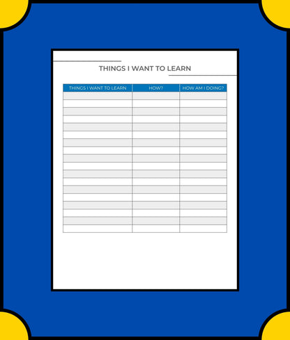 Free Middle School Student Planner Template