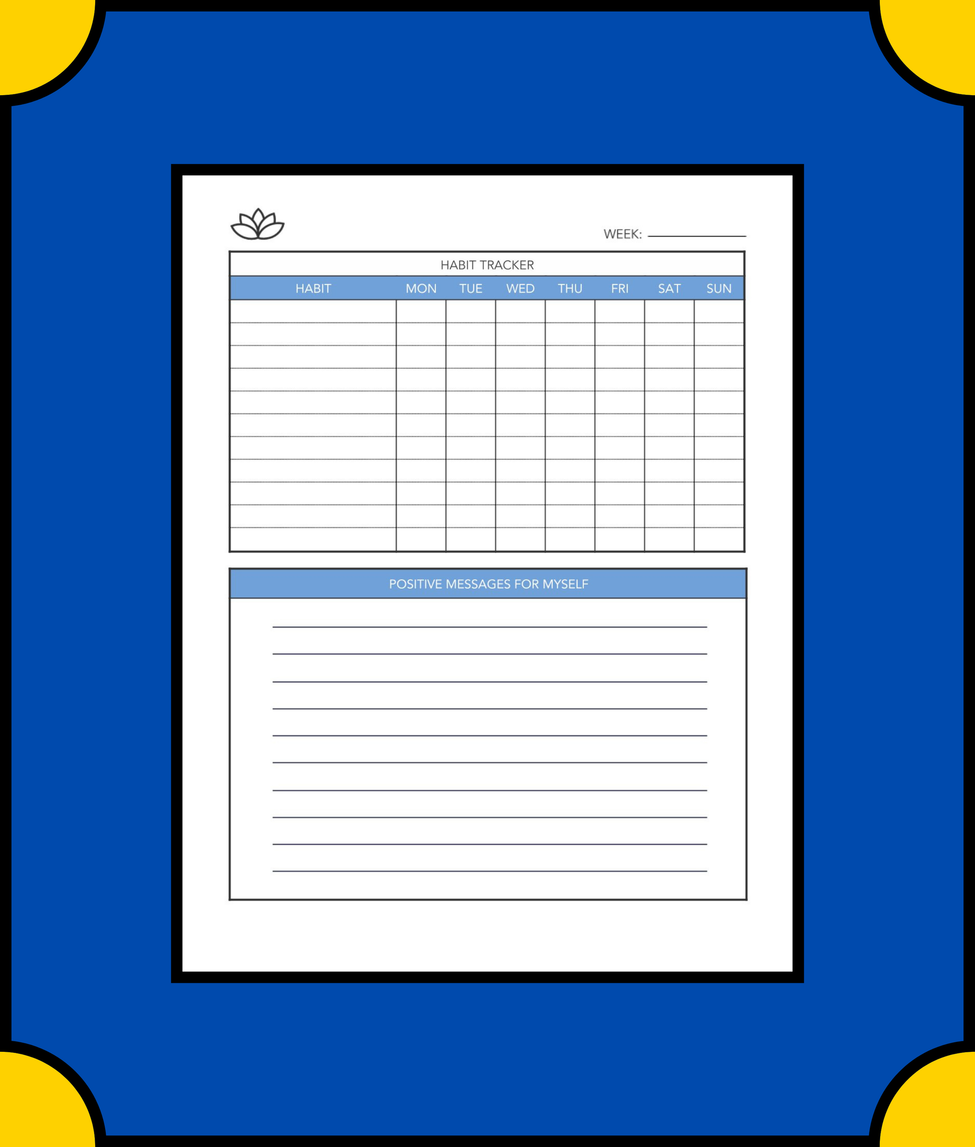 Free Meditation Planner Template