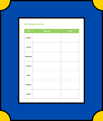 Free Weekly Diet Planner Template - Plan Your Healthy Eating for the Week