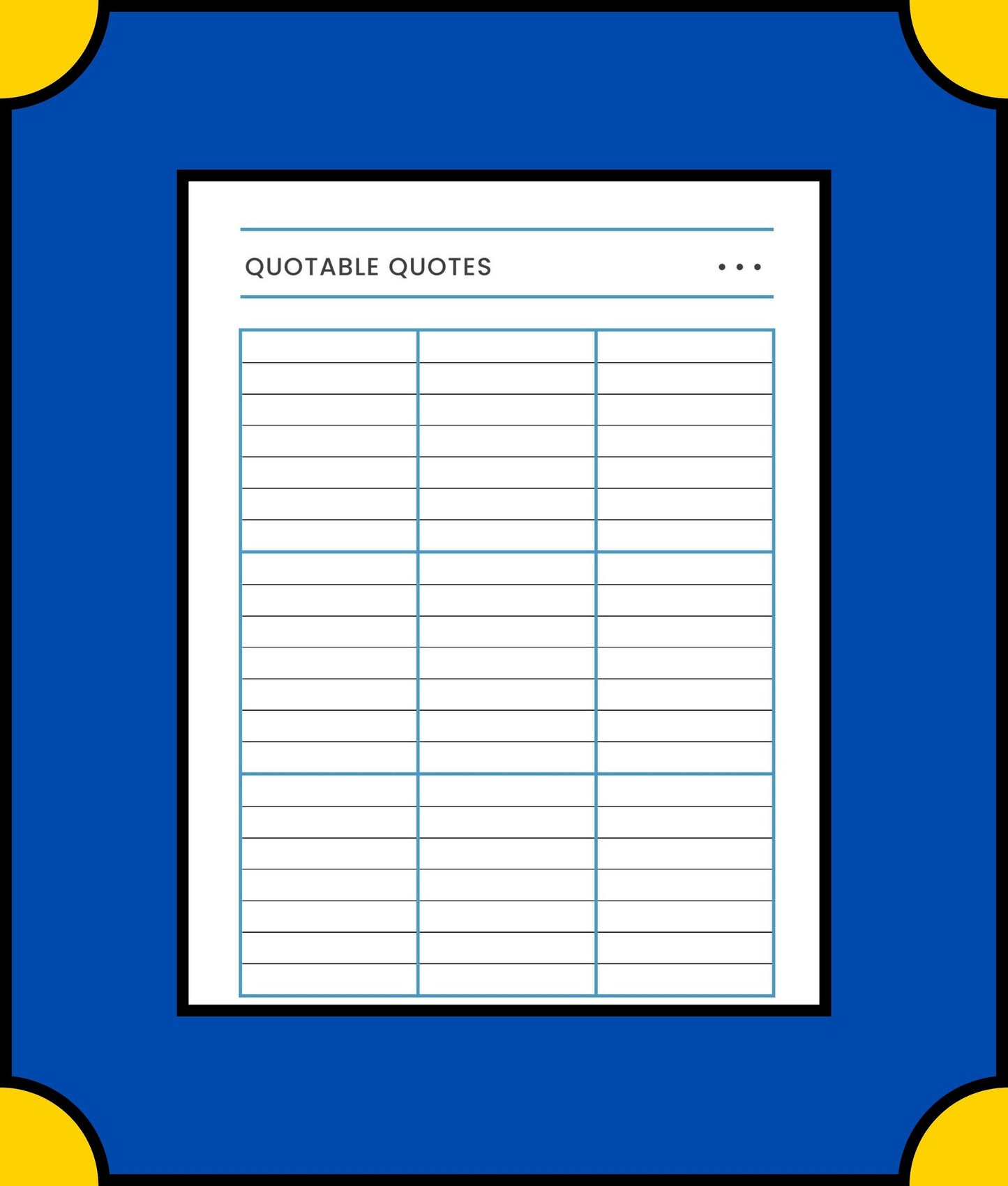 Free Reading Log School Planner Template