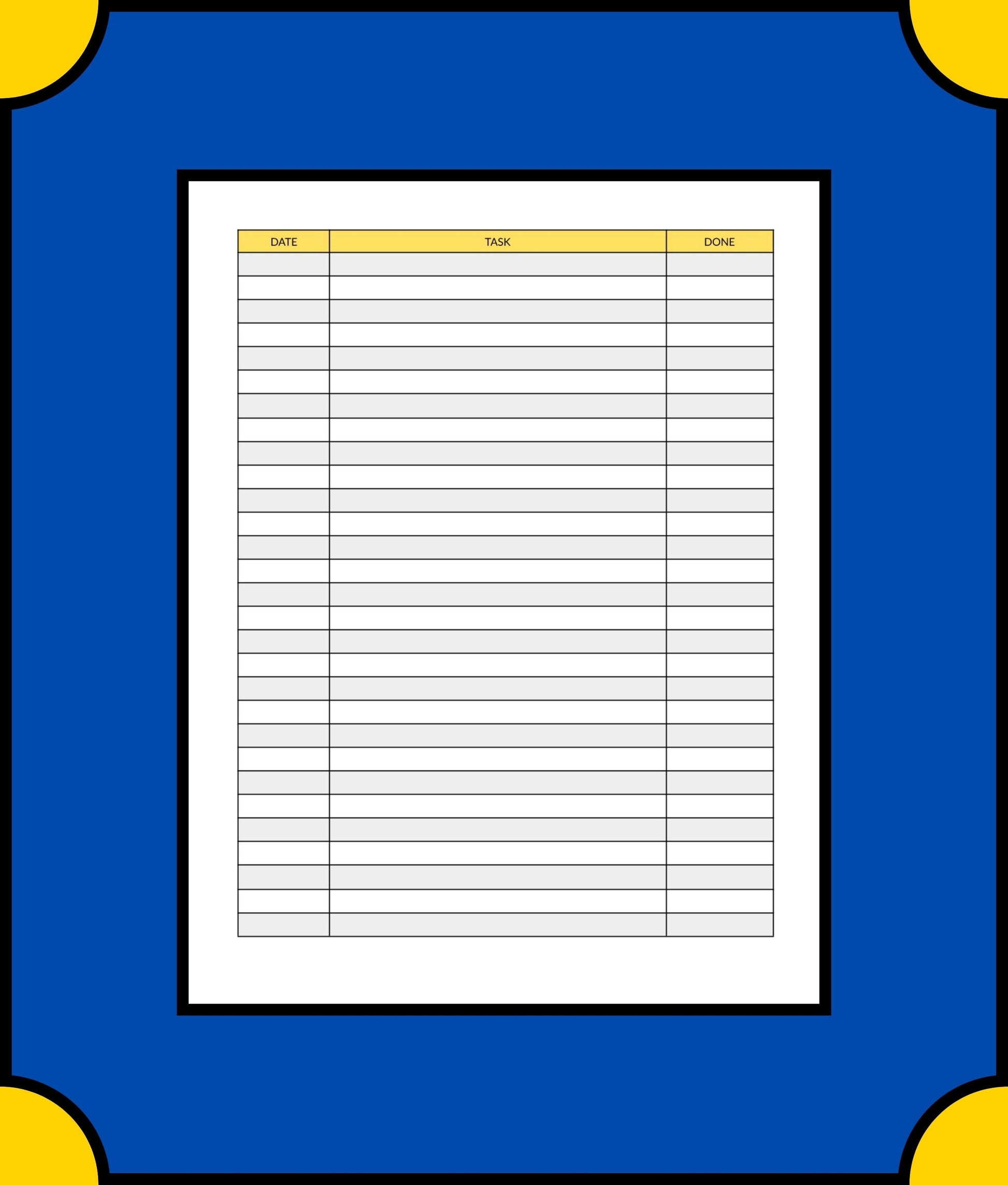 Free Student Academic Planner Template