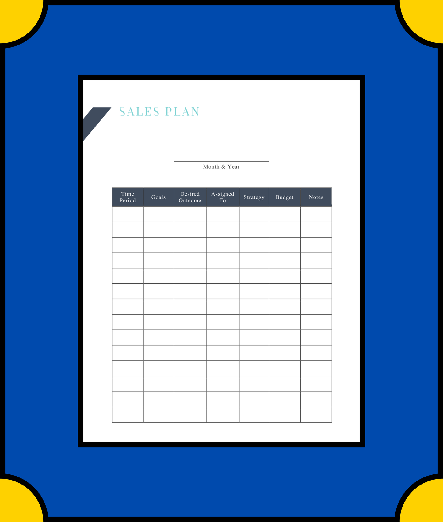 Free Direct Sales Business Planner Template - Grow Your Direct Sales Business