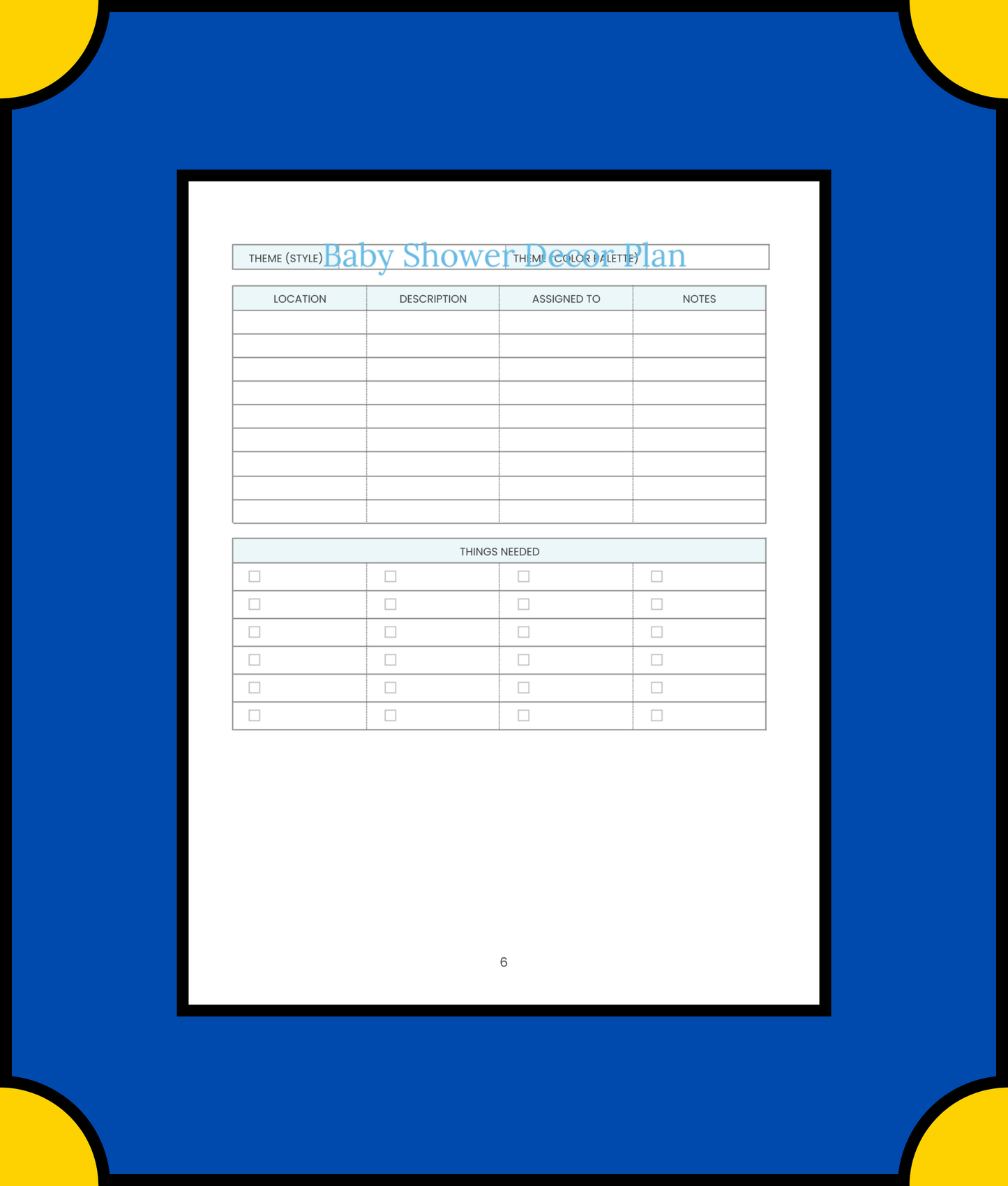 Free Gift List Baby Shower Planner Template - Organize & Track All Gifts for a Memorable Event