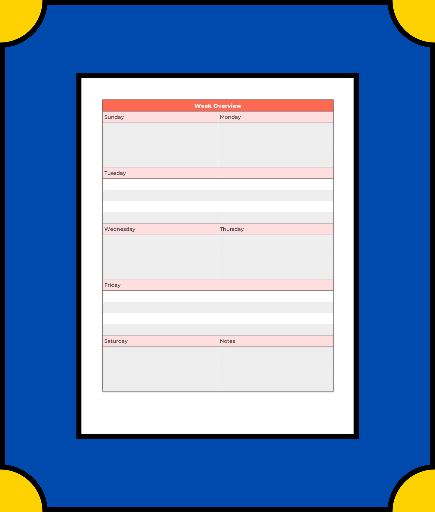 Free Holiday Travel Planner Template - Plan Your Dream Holiday