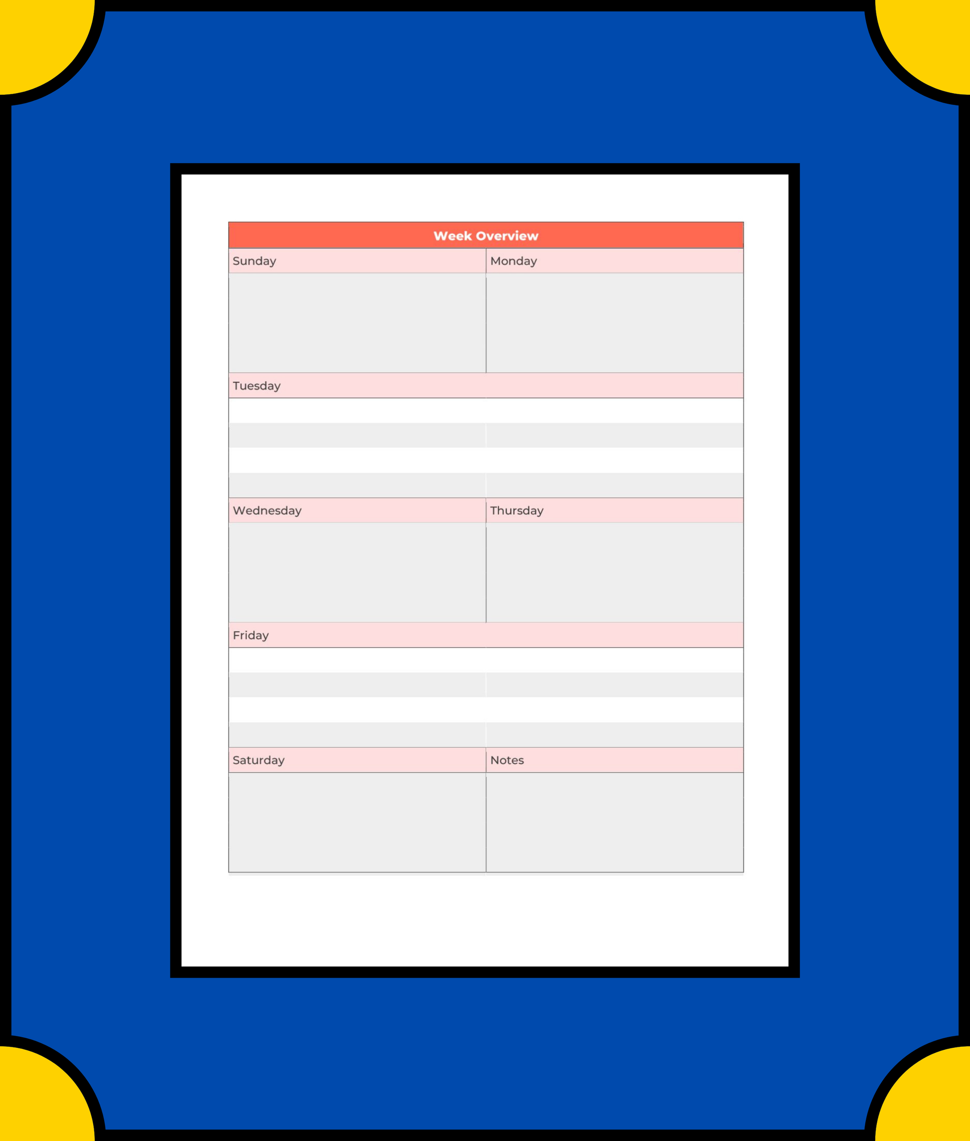 Free Holiday Travel Planner Template - Plan Your Dream Holiday