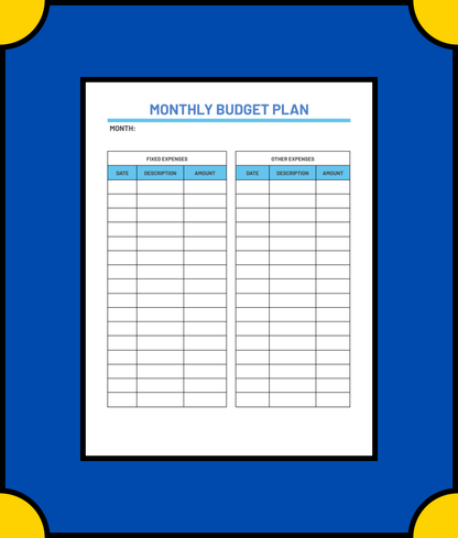 Free Household Budget Planner Template - Manage Your Home Finances