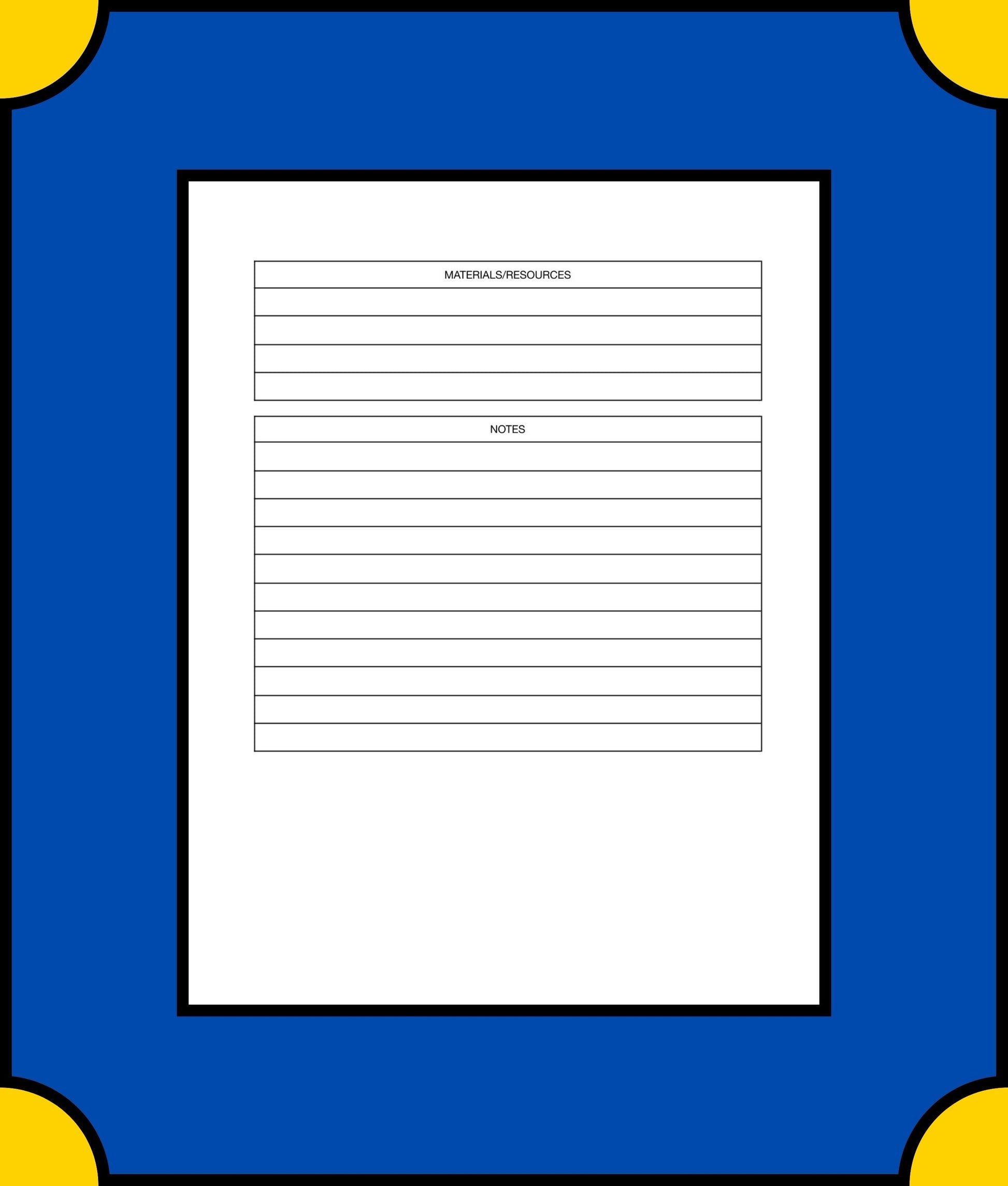 Free Weekly Homework Planner