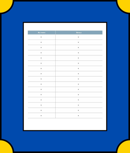 Free Notes School Planner Template