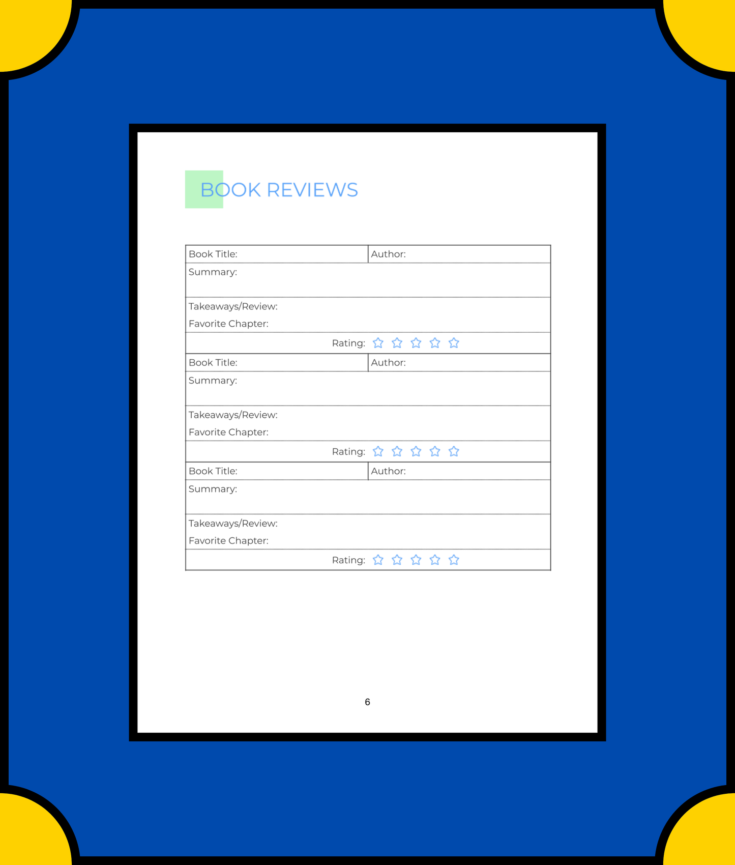 Free Digital Book Planner Template - Organize Your Reading Digitally