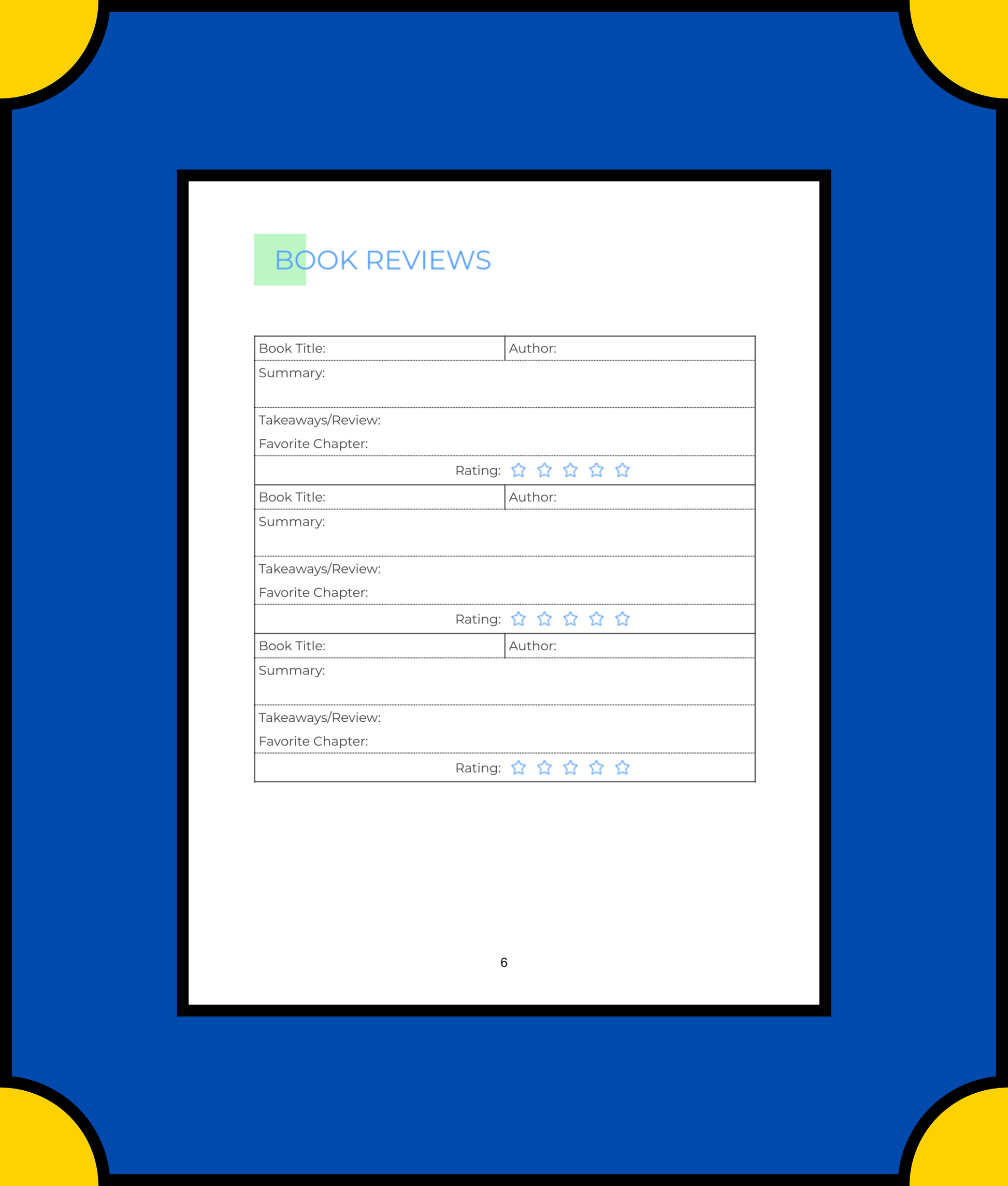 Free Digital Book Planner Template - Organize Your Reading Digitally