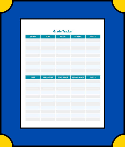 Free Academic Planner Template