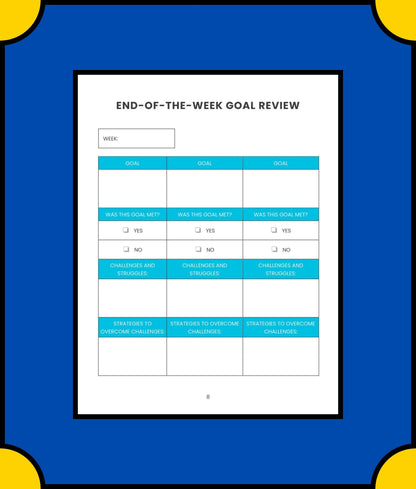 Free Weekly Marketing Planner Template