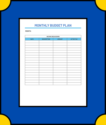 Free Household Budget Planner Template - Manage Your Home Finances