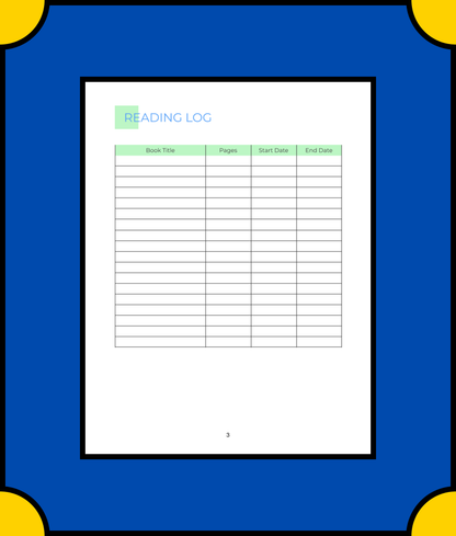 Free Digital Book Planner Template - Organize Your Reading Digitally