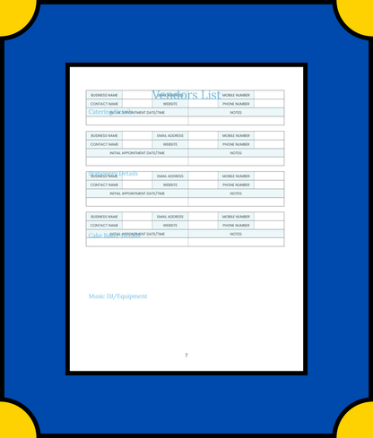 Free Gift List Baby Shower Planner Template - Organize & Track All Gifts for a Memorable Event