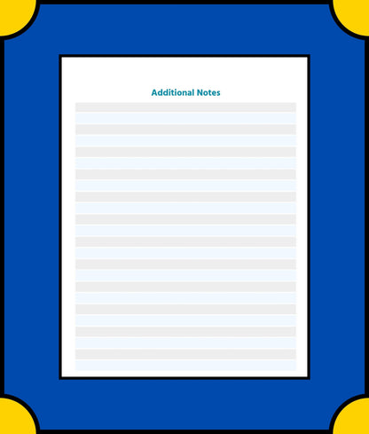 Free Academic Planner Template