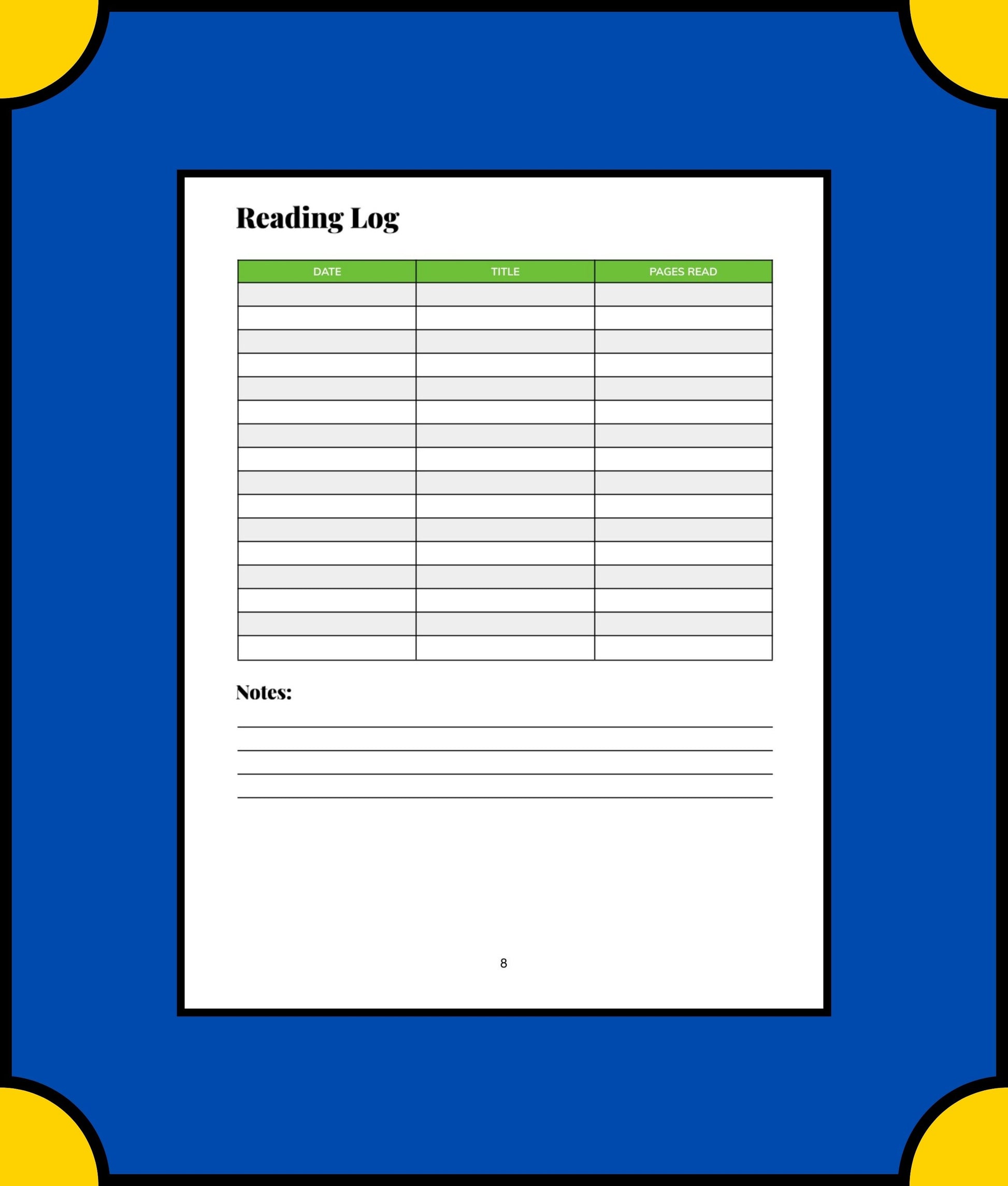 Free High School Student Planner Template