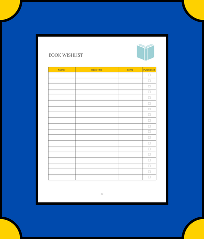 Free Non Fiction Book Planner Template - Dive Deeper into Knowledge