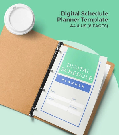 Digital Schedule Planner Template