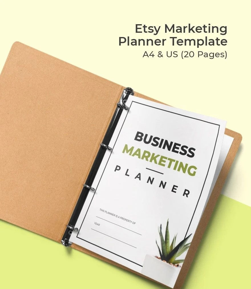 Free Etsy Marketing Planner Template