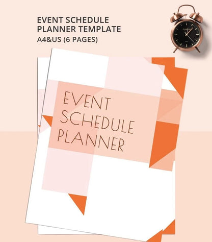 Free Event Schedule Planner Template