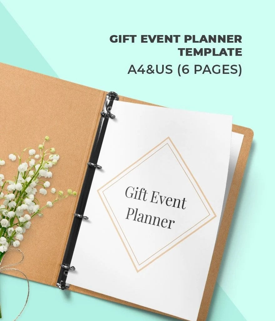 Free Gift Event Planner Template