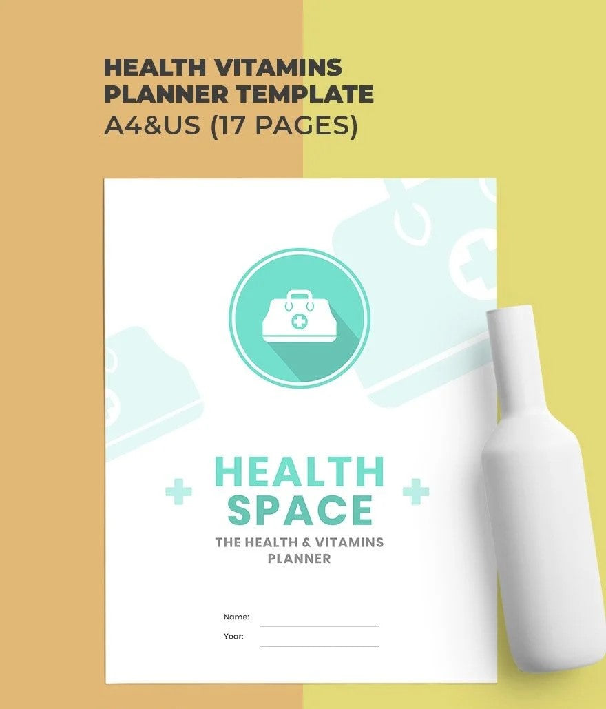 Free Health Vitamins Planner Template