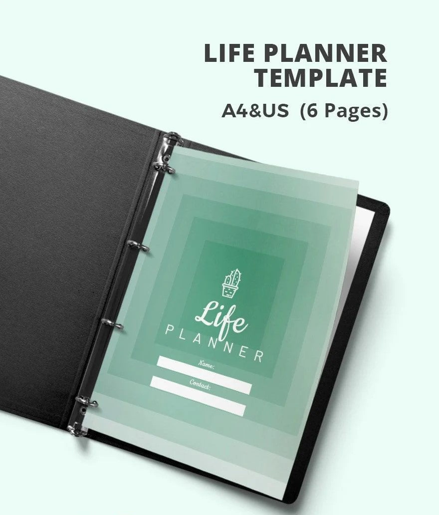 Free Life Planner Template