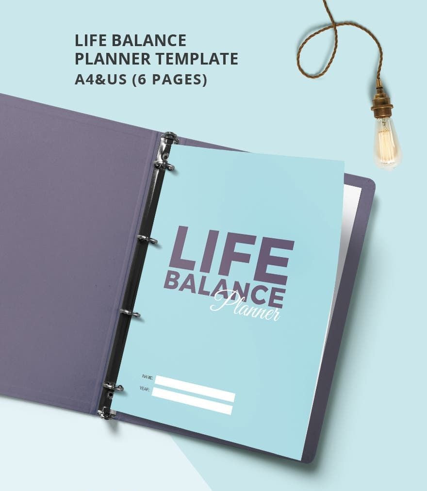 Free Life Balance Planner Template