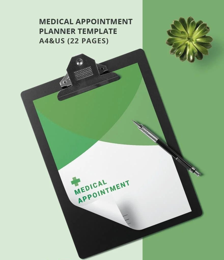 Free Medical Appointment Planner Template